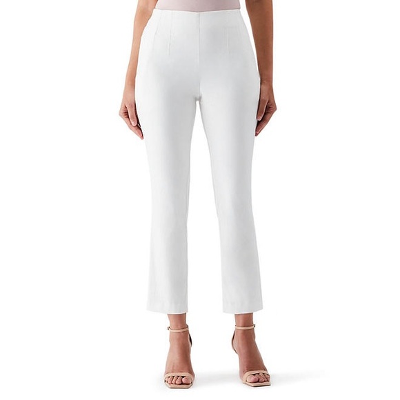 Rafaella Women's Stretch Ankle Pant - White Size 12 - Picture 2 of 8